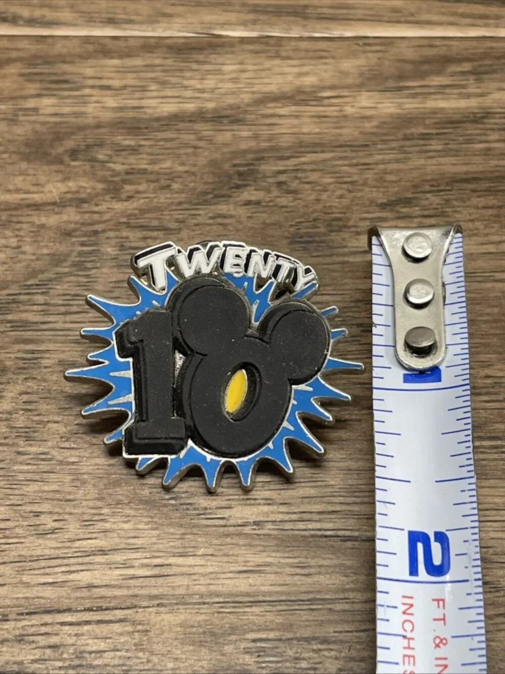 Disney Pin 2010 3D Logo with Mickey Ears KG JD
